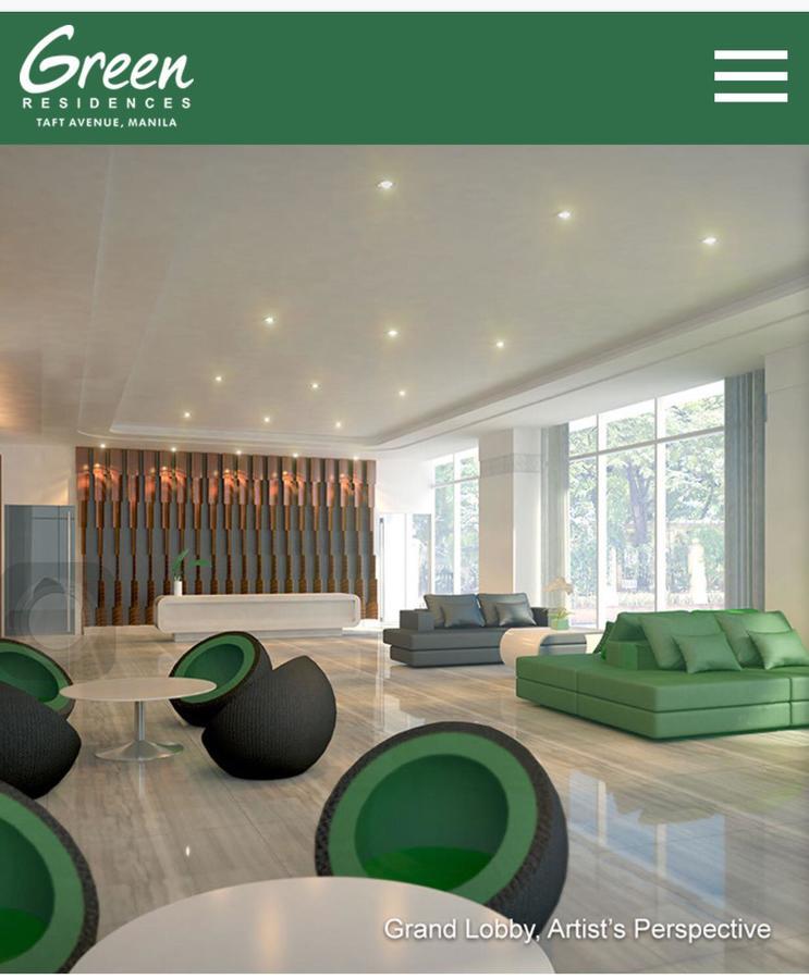 Stays At Green Residences 1 Studio Room Couples Bed With Complimentary Breakfast For 2 Манила Екстериор снимка